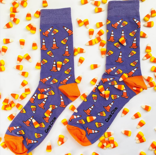 Candy Corn Cone Socks