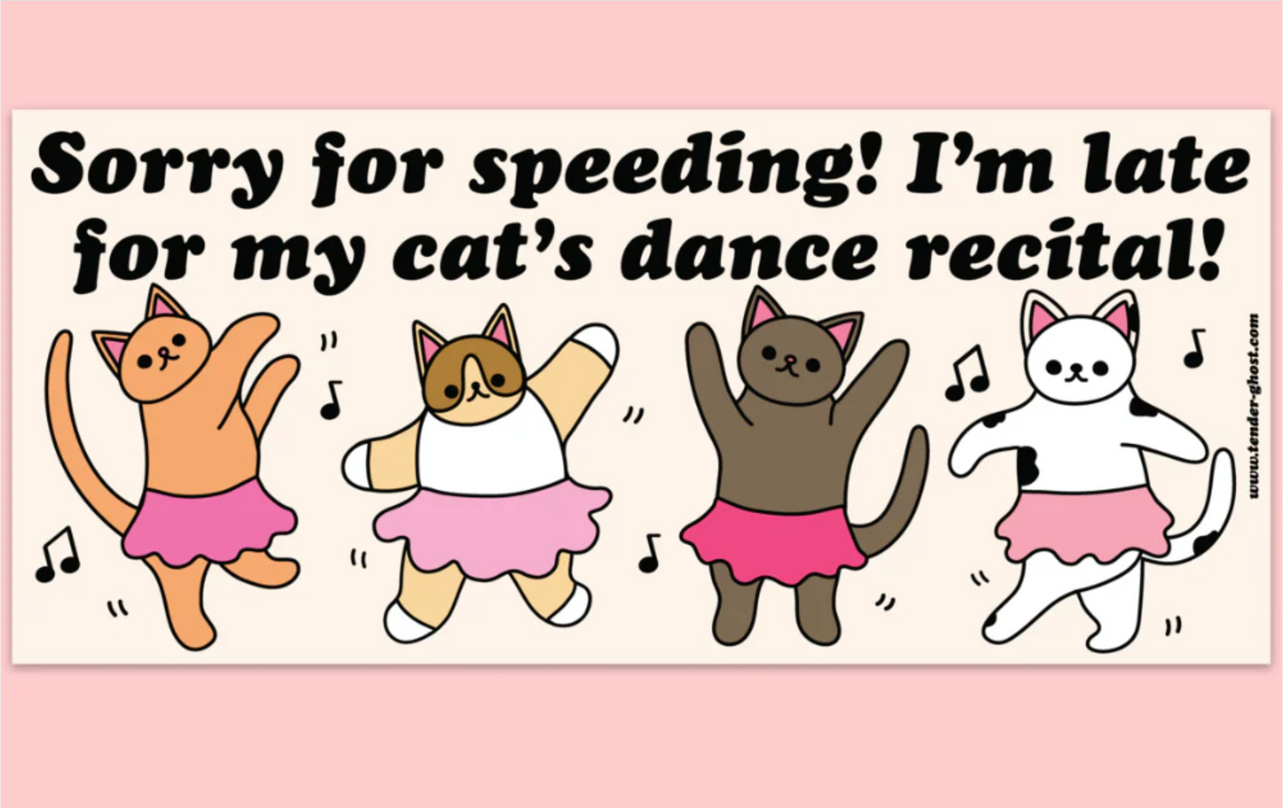 My Cat's Dance Recital Bumper Sticker