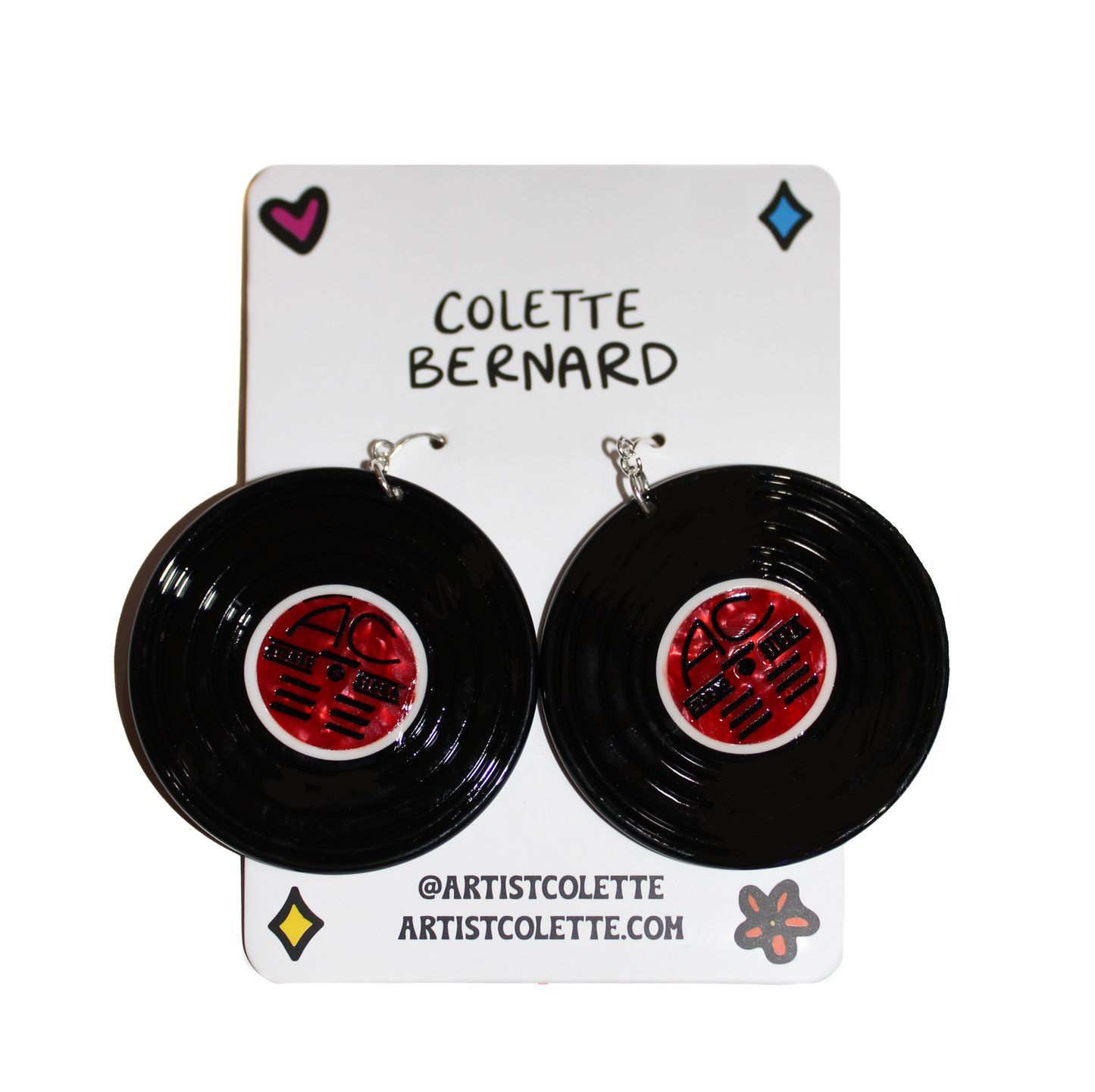 Vinyl Record Earrings