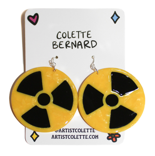 Radiation Symbol Earrings