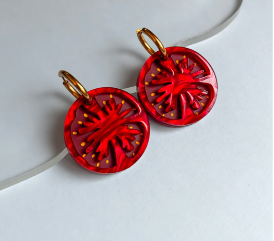 Tomato Earrings