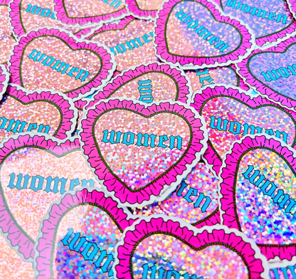 Heart Women Sticker
