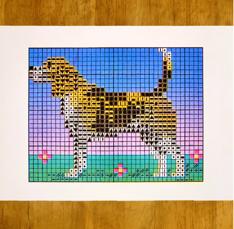 Beagle Riso Print