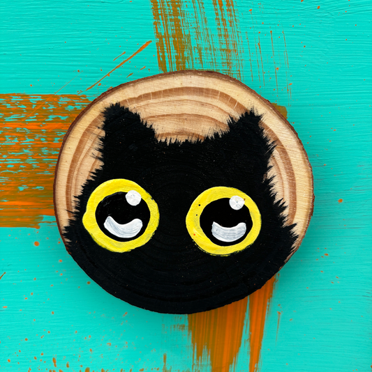 Black Cat Magnet