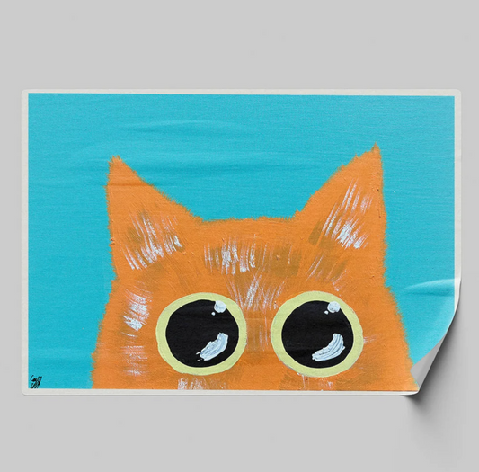 Orange Cat Sticker