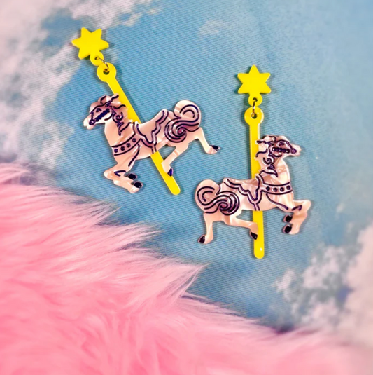 Carousel Horse Earrings