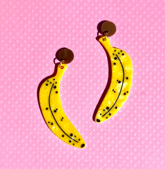 Ripe Banana Earrings
