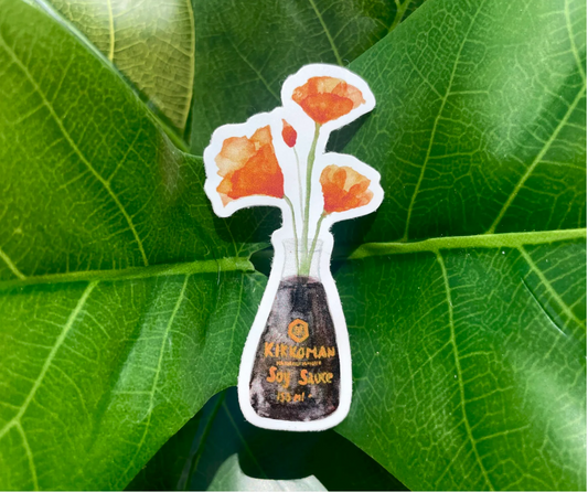 Poppies in Soy Sauce Sticker