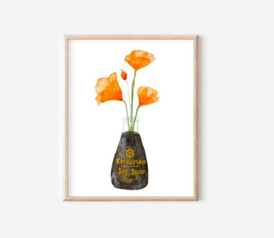 Poppy in Soy Sauce Print
