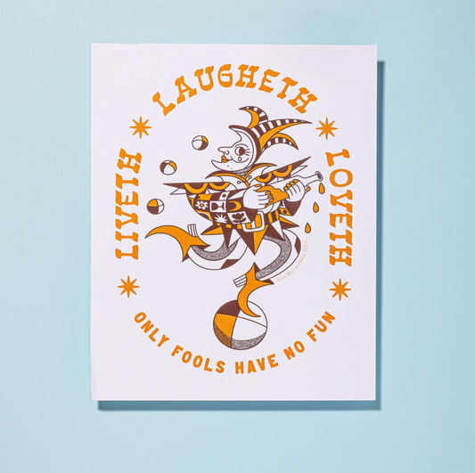 Liveth, Laugheth, Loveth Print