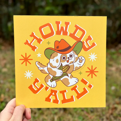 Howdy Y'all Print