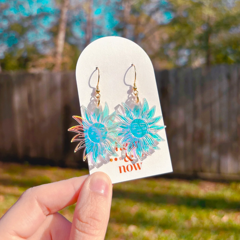 Iridescent Sun Earrings