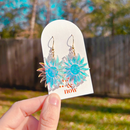 Iridescent Sun Earrings
