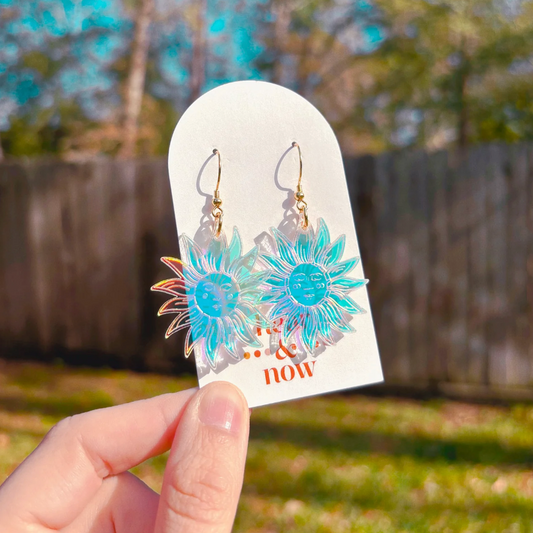 Iridescent Sun Earrings