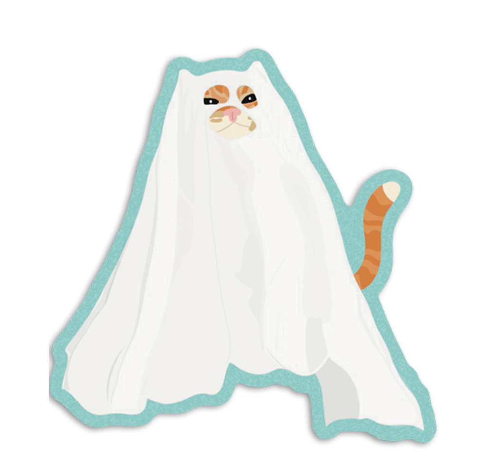 Boo Cat Sticker