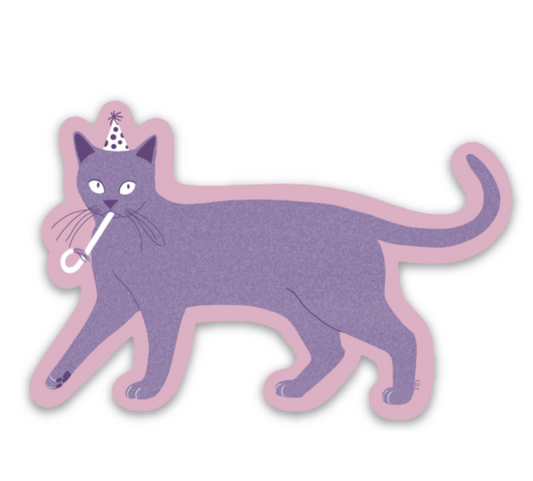 Party Cat Sticker