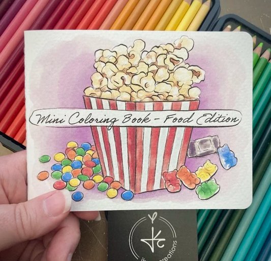 Mini Coloring Book- Food Edition