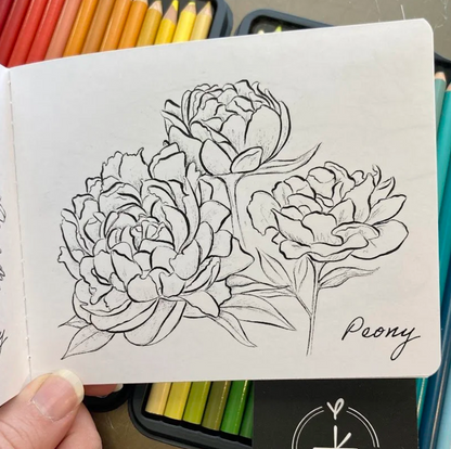 Mini Color Book- Flowers Vol. 1