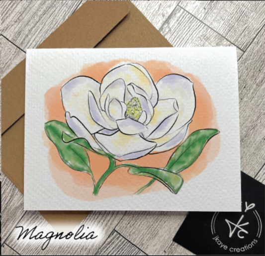 Magnolia Greet Card