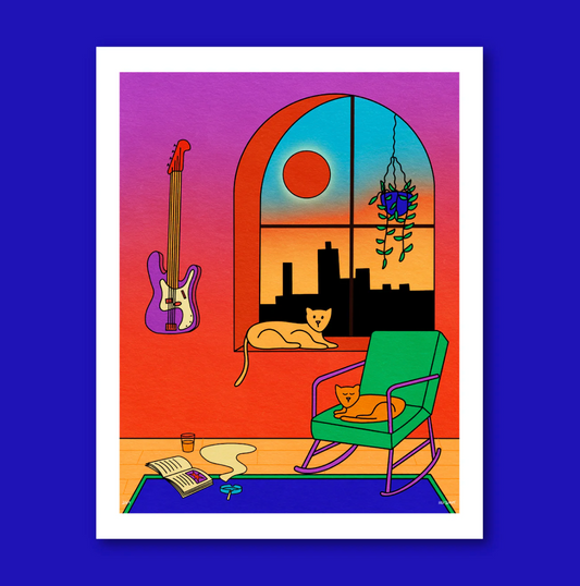 City Kitties Print