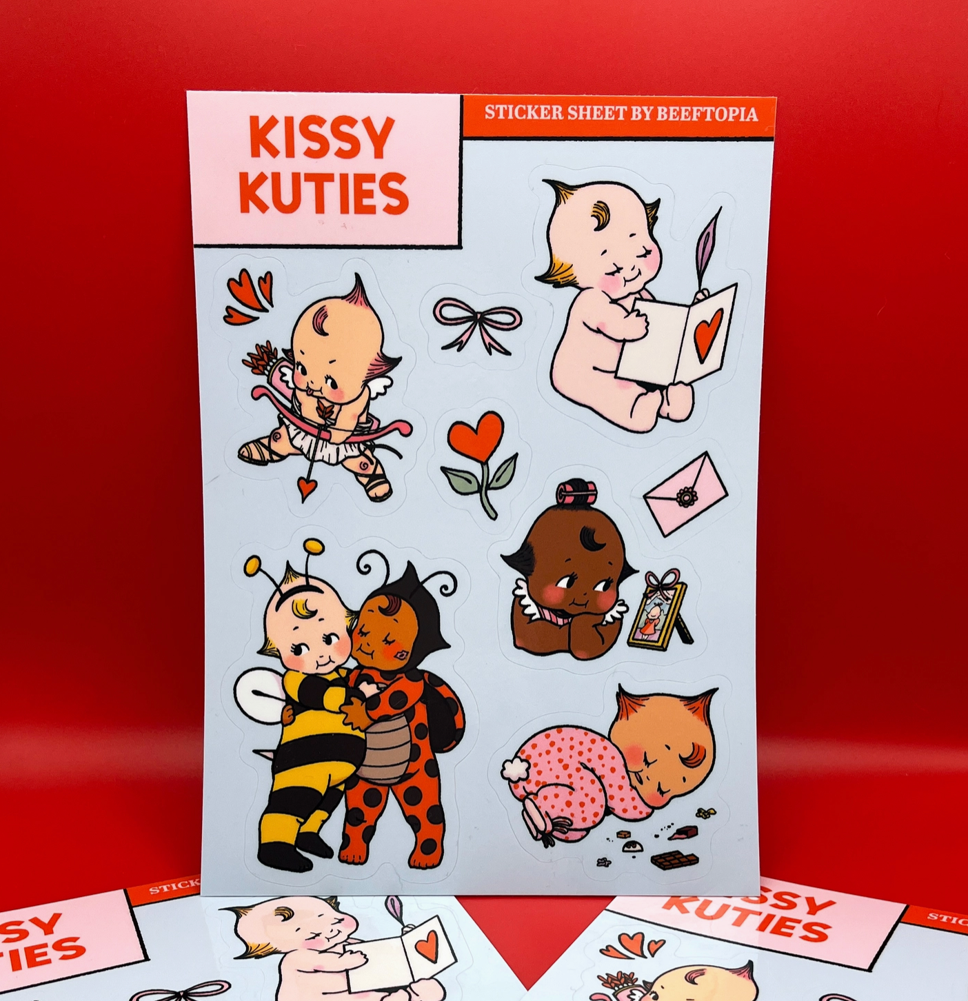 Kissy Kuties Sticker Sheet