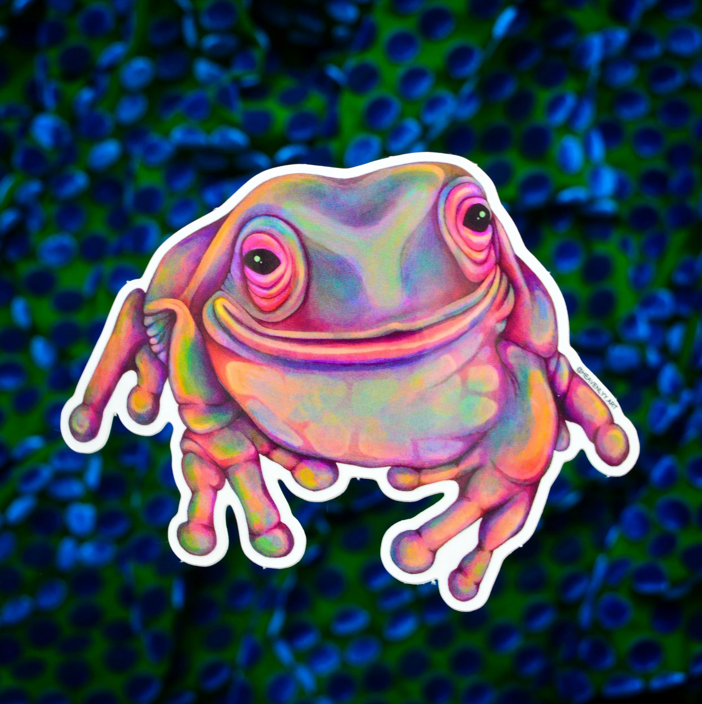 Smiling Frog Sticker