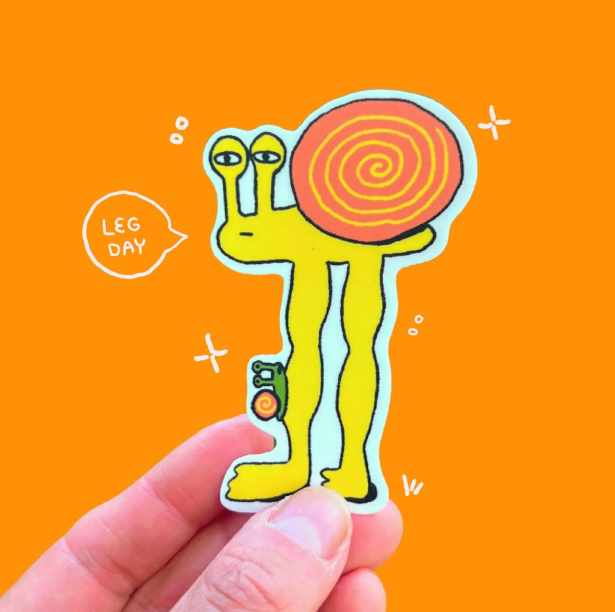Long Legged Snail Sticker