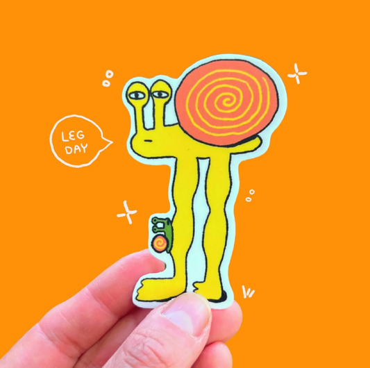 Long Legged Snail Sticker