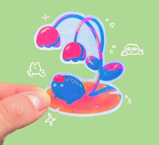 Lily Pad Frog Sticker