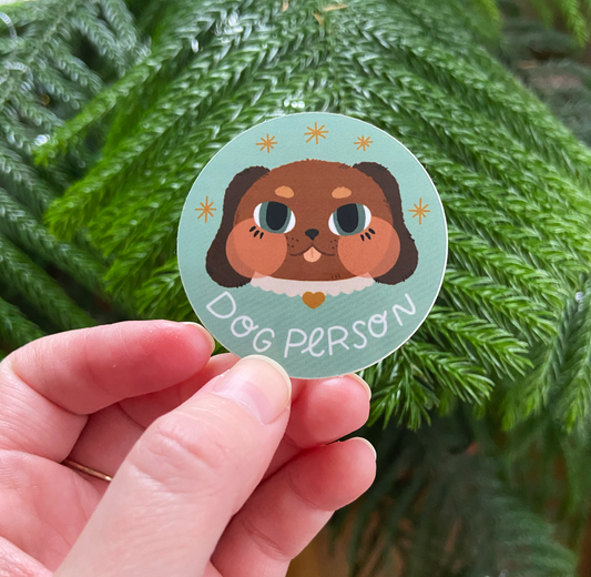 Dog Person Sticker