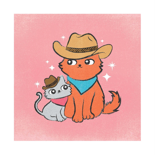 Cowboy Cats Prints