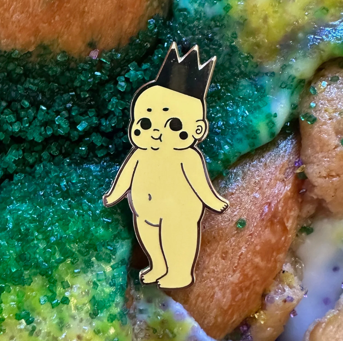 King Cake Baby Pin