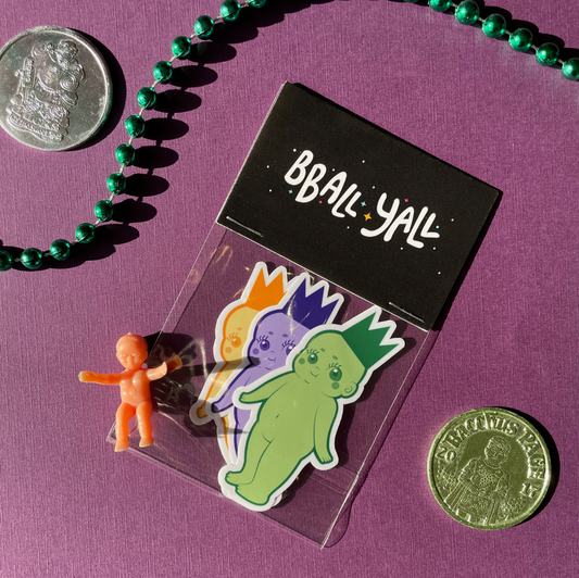 King Cake Babies Sticker Pack