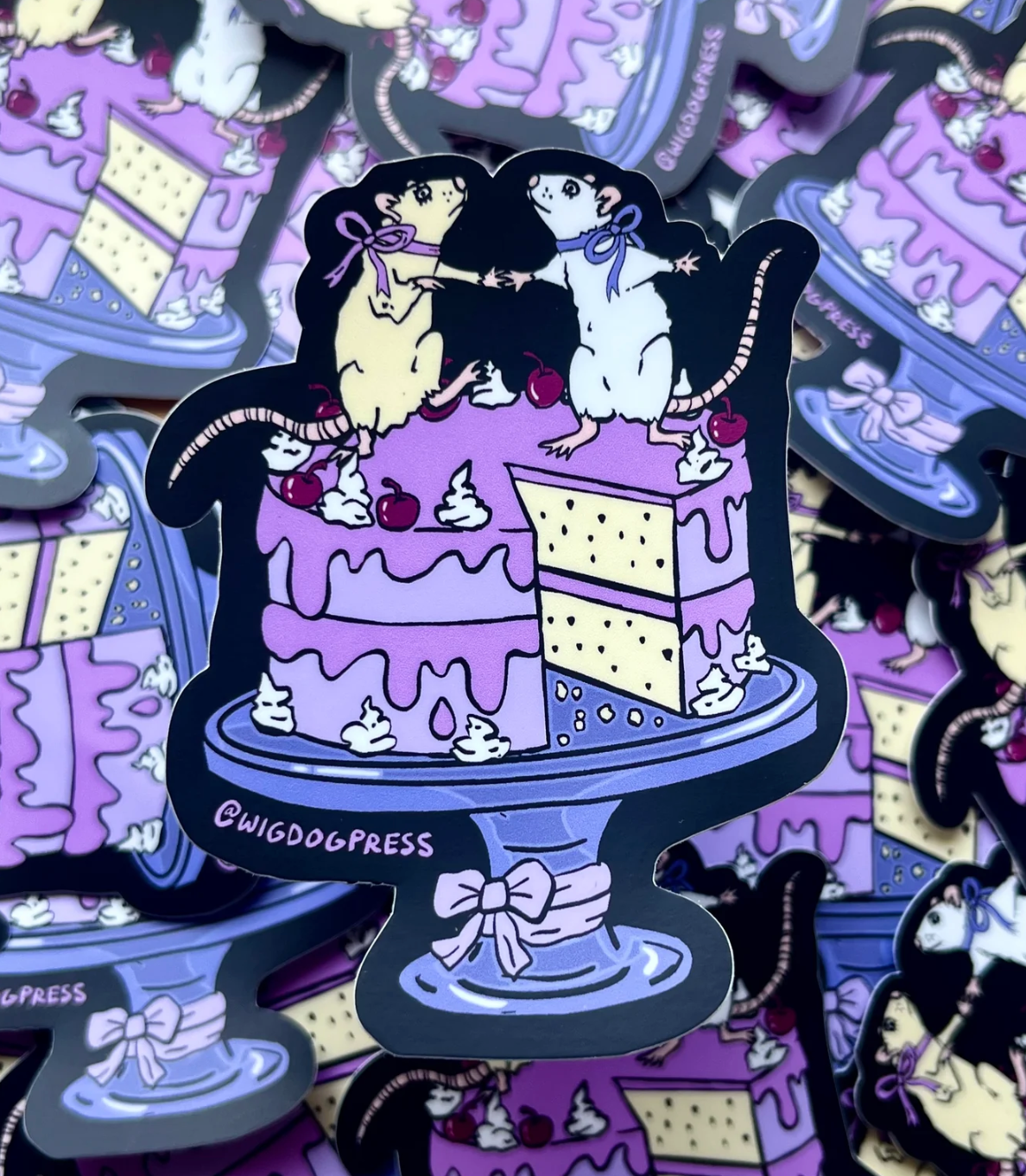Rat Cake Sticker