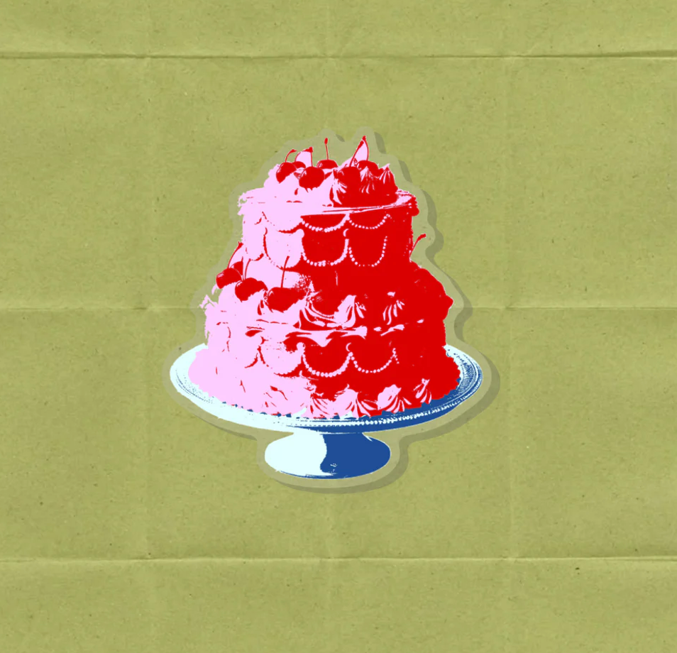 Cake Acrylic Pin