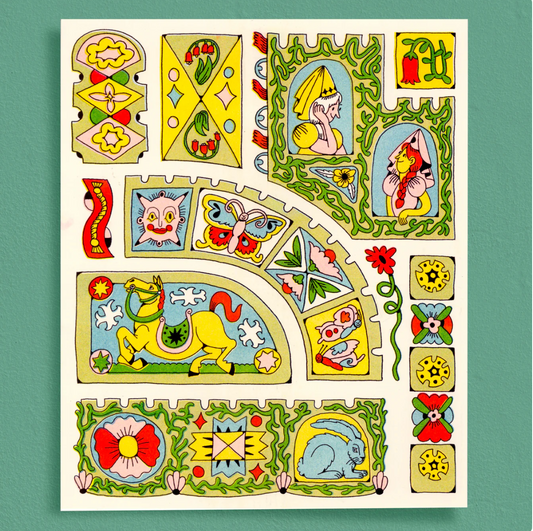 Castle Panels Print