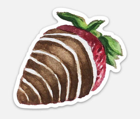 Chocolate Covered Strawberry Sticker