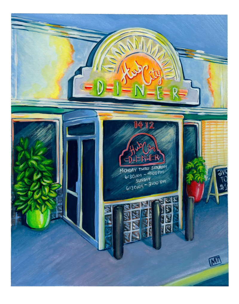 Hub City Diner Print