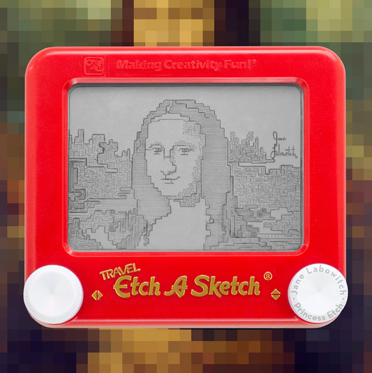 Mona Lisa Etch A Sticker