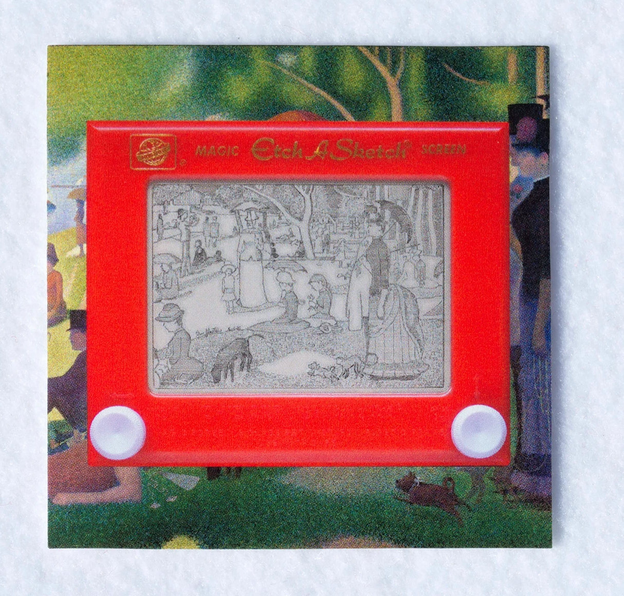 Seurat Etch A Sticker