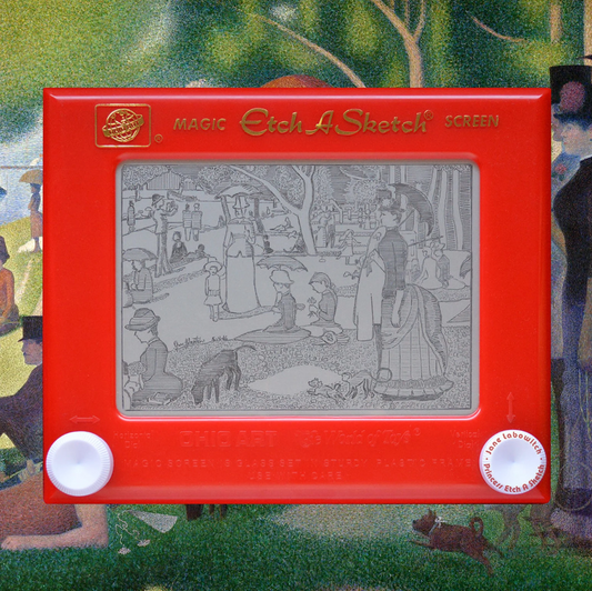 Seurat Etch A Sticker