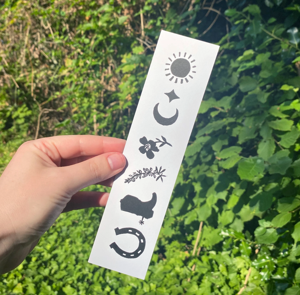 Western Print Bookmark