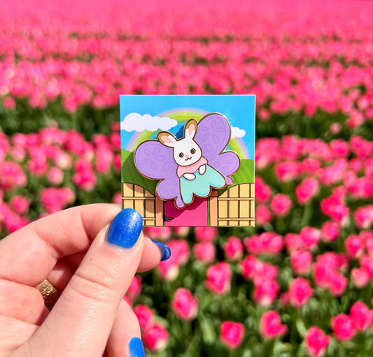 Butterfly Bunny Pin