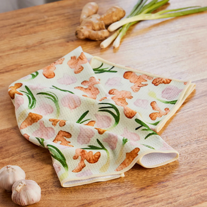 Ginger Garlic Scallion Dish Towel