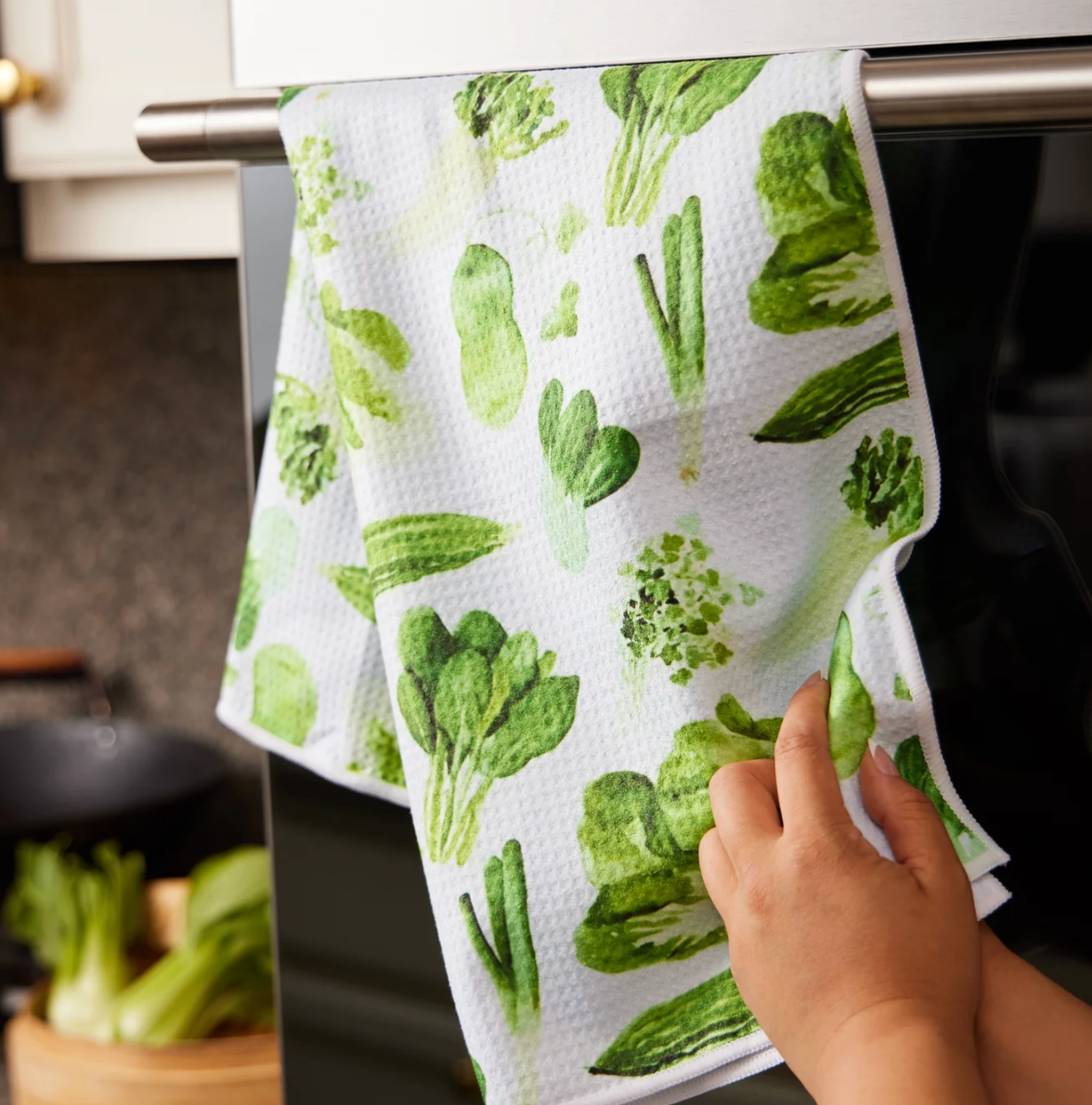 Asian Vegetable Dish Towel