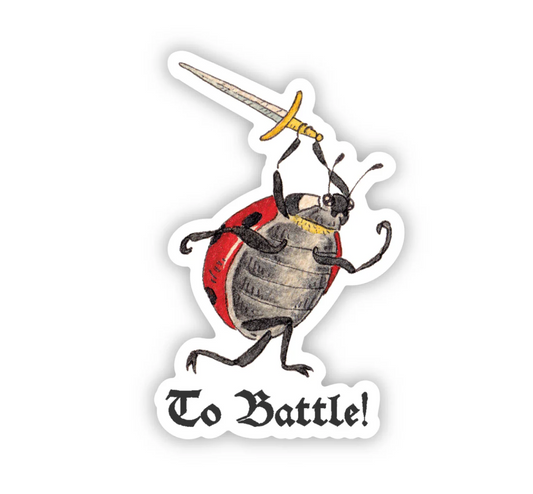 Ladybug Warrior Sticker