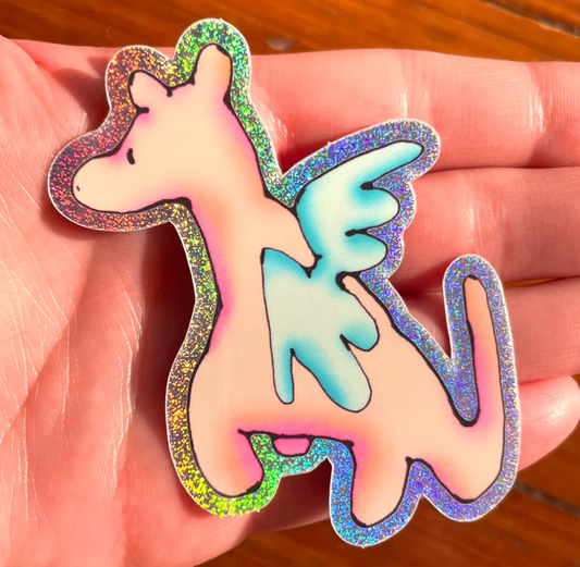 Shimmery Dragon Sticker