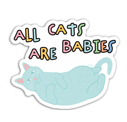 All Cats Are Babies Magnet