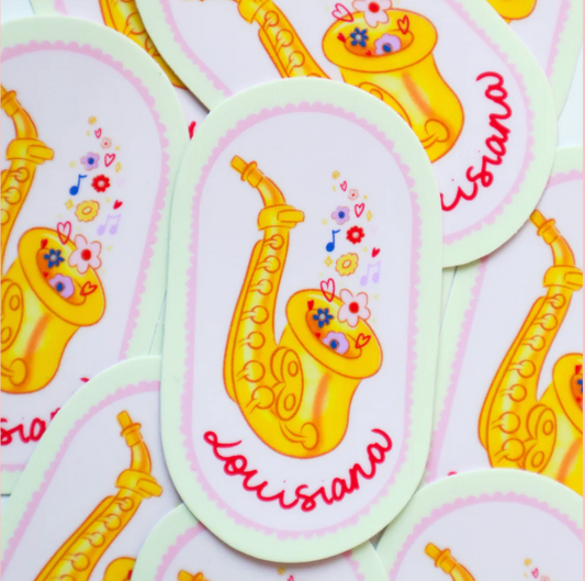 Louisiana Saxophone Sticker