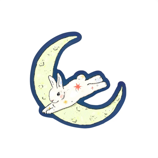 Over the Moon Sticker
